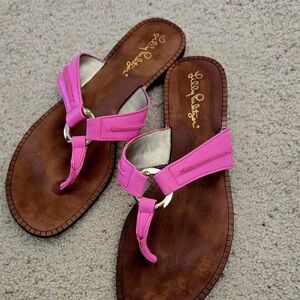 Lilly Pulitzer Vibrant Pink Sandals